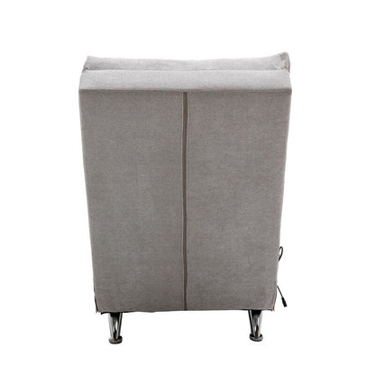 Fauteuil de massage en lin avec télécommande, fauteuil de massage électrique ergonomique, 5 modes.