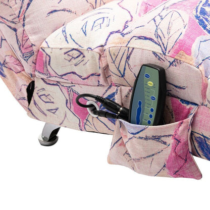 Fauteuil de massage en lin avec télécommande, fauteuil de massage électrique ergonomique, 5 modes.