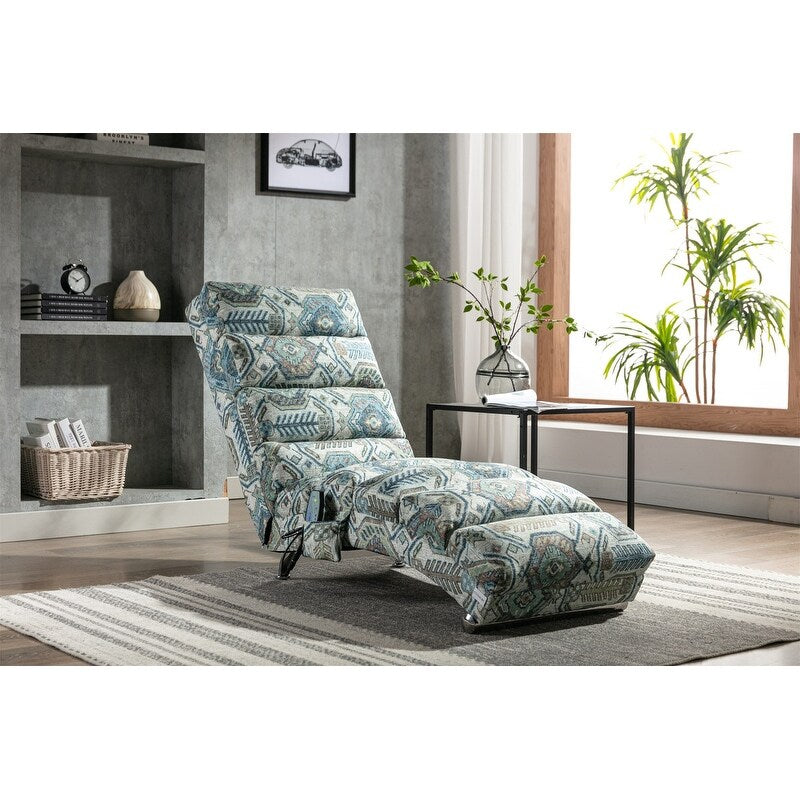 Fauteuil de massage en lin avec télécommande, fauteuil de massage électrique ergonomique, 5 modes.