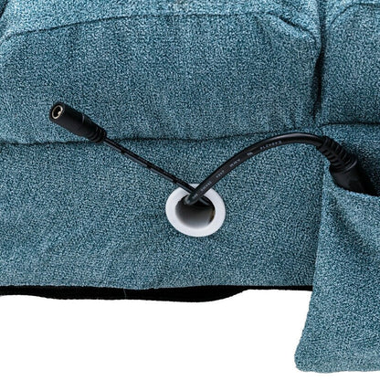 Fauteuil de massage en lin avec télécommande, fauteuil de massage électrique ergonomique, 5 modes.