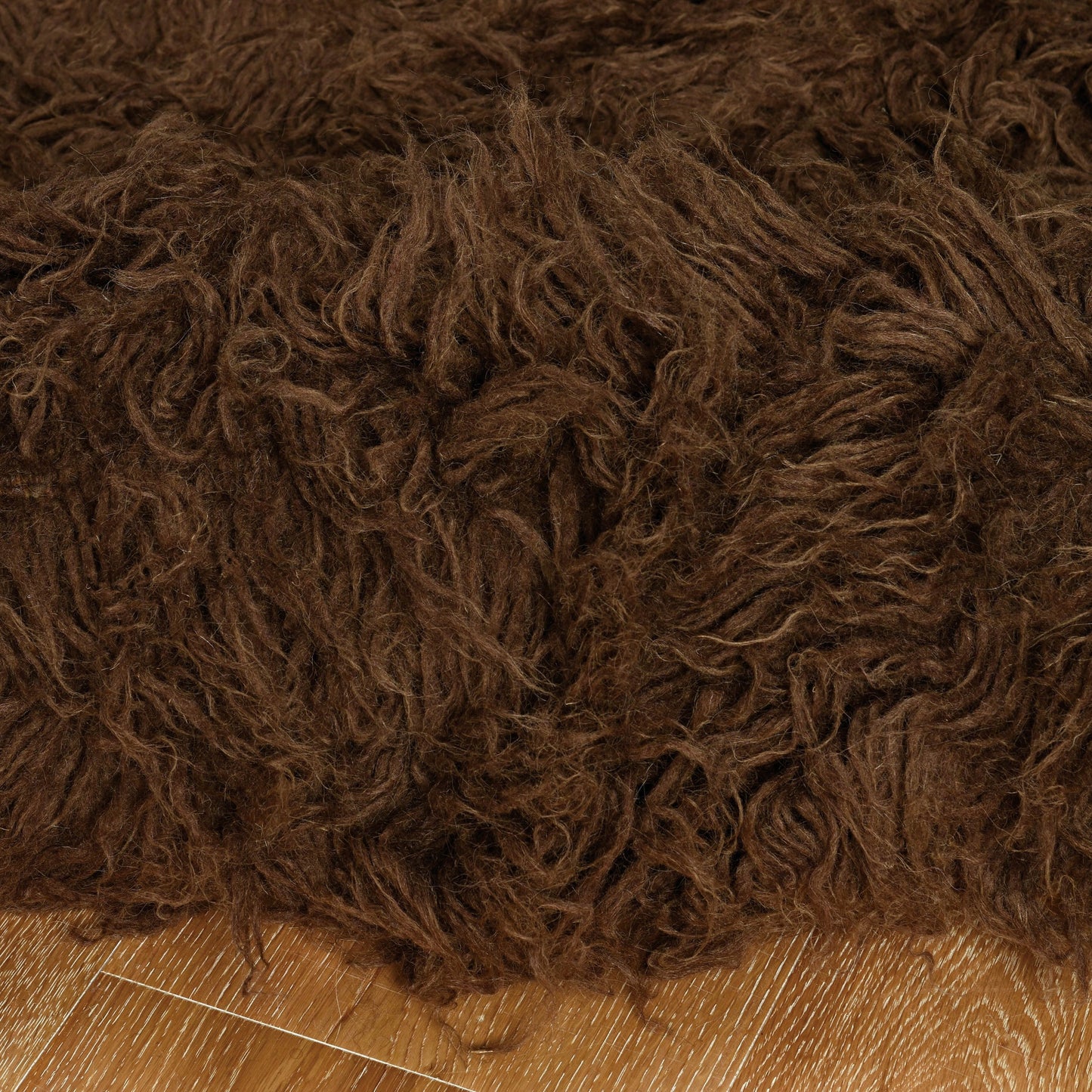 Linon Flokati Wool Thick Area Rug