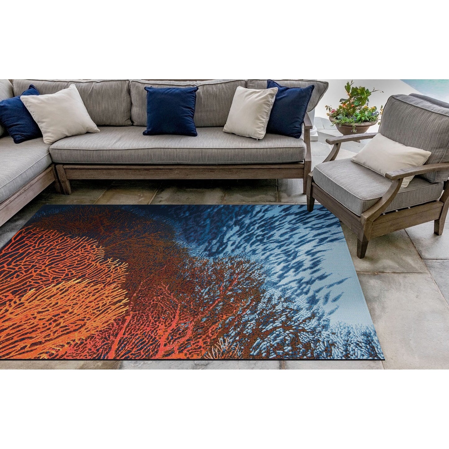 Liora Manne Marina Coral Indoor/Outdoor Rug