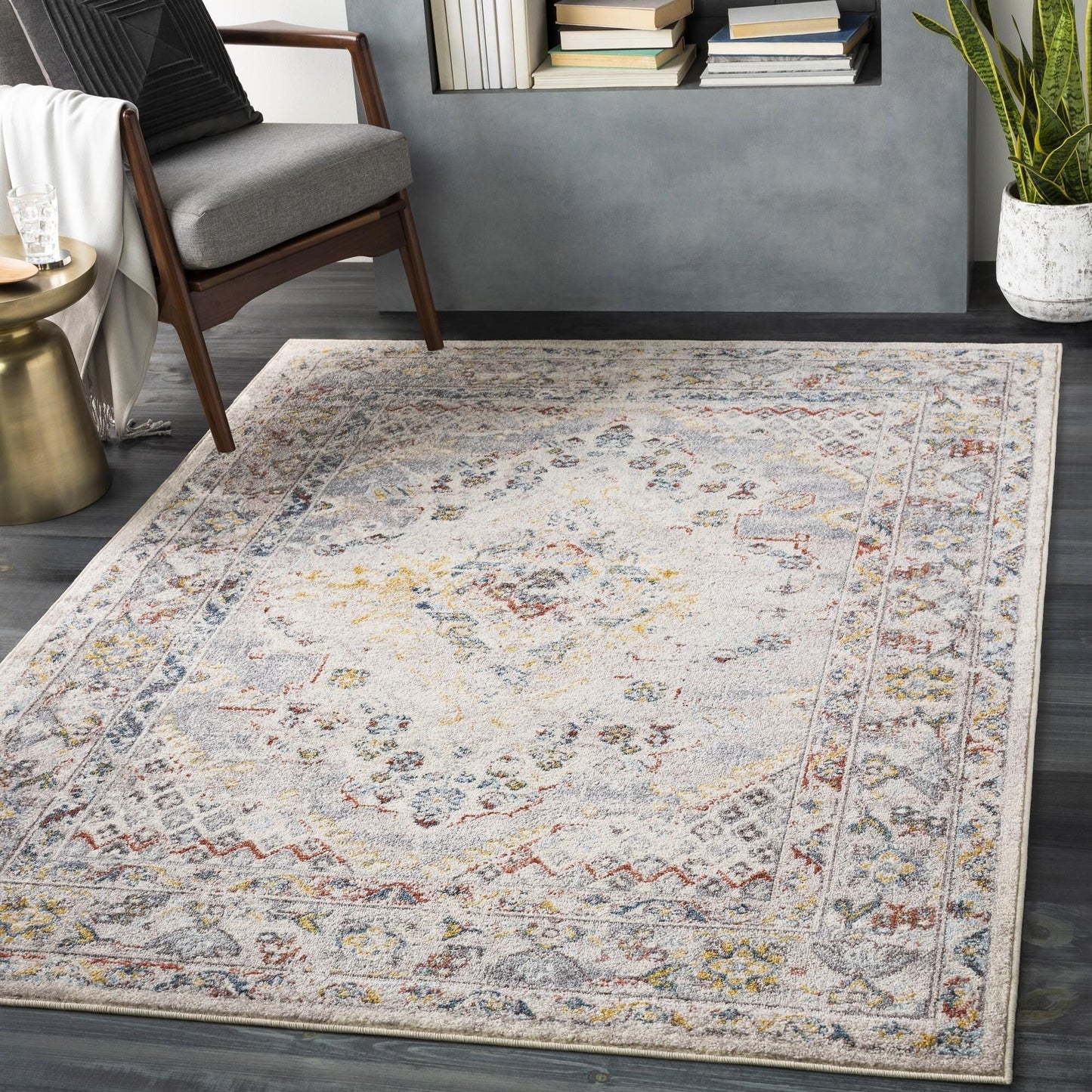 Livabliss Ankara Updated Traditional Medallion Area Rug
