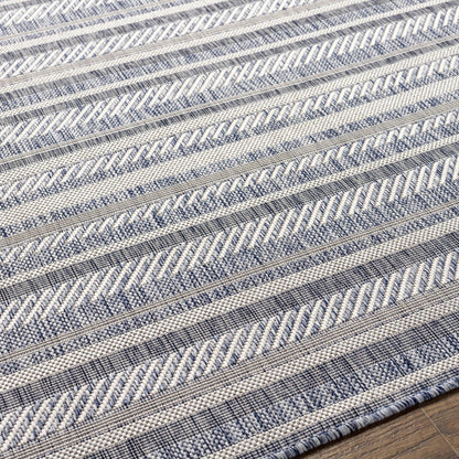 Livabliss Eagean Bohemian Stripe Outdoor Area Rug