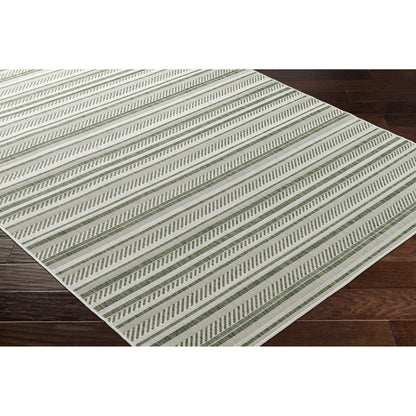 Livabliss Eagean Bohemian Stripe Outdoor Area Rug