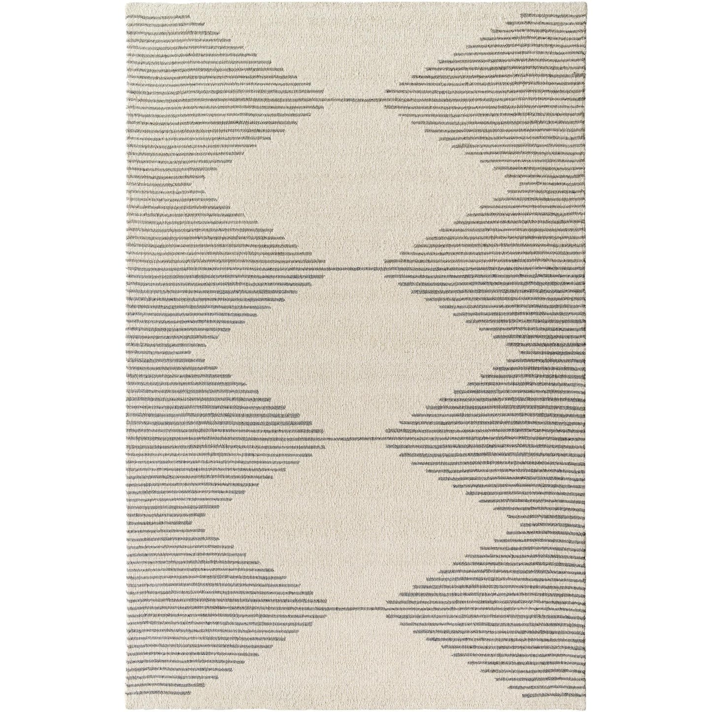 Livabliss Granada Minimalist Diamond Hand Tufted Area Rug