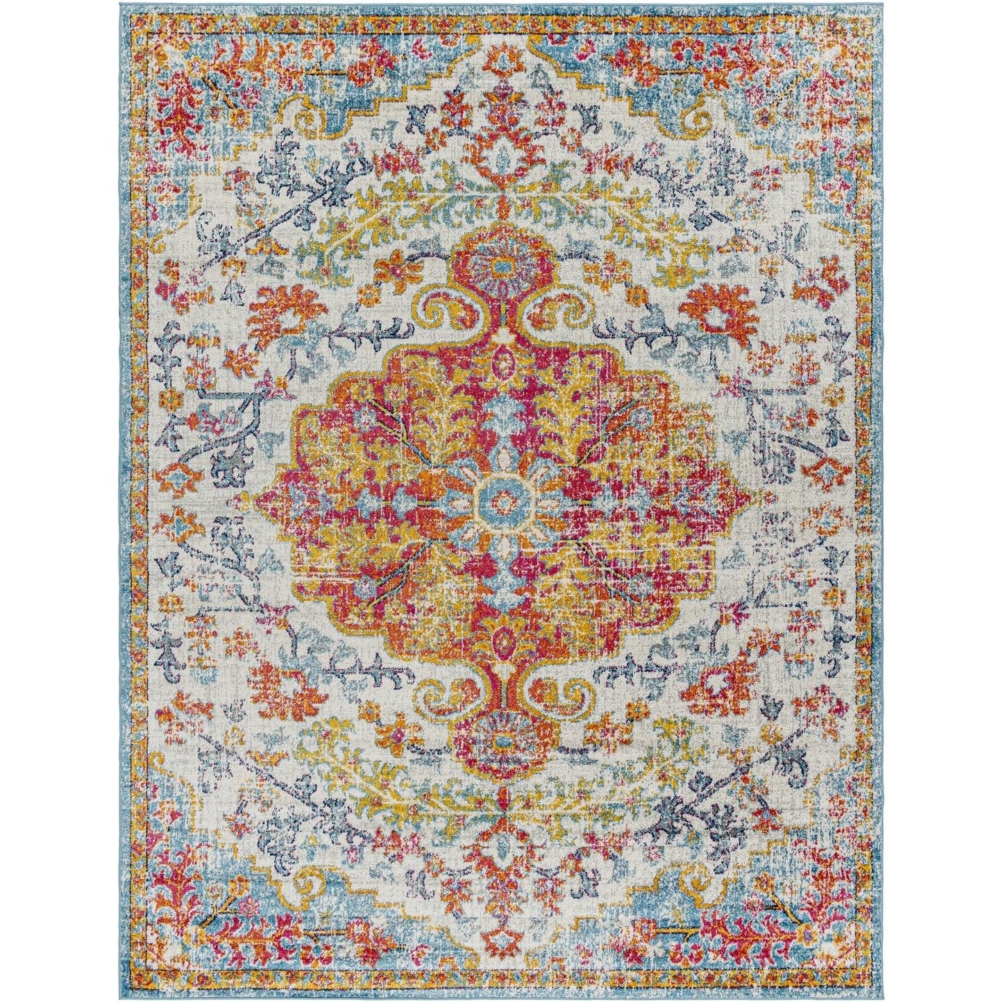 Livabliss Harput Updated Traditional Medallion Area Rug