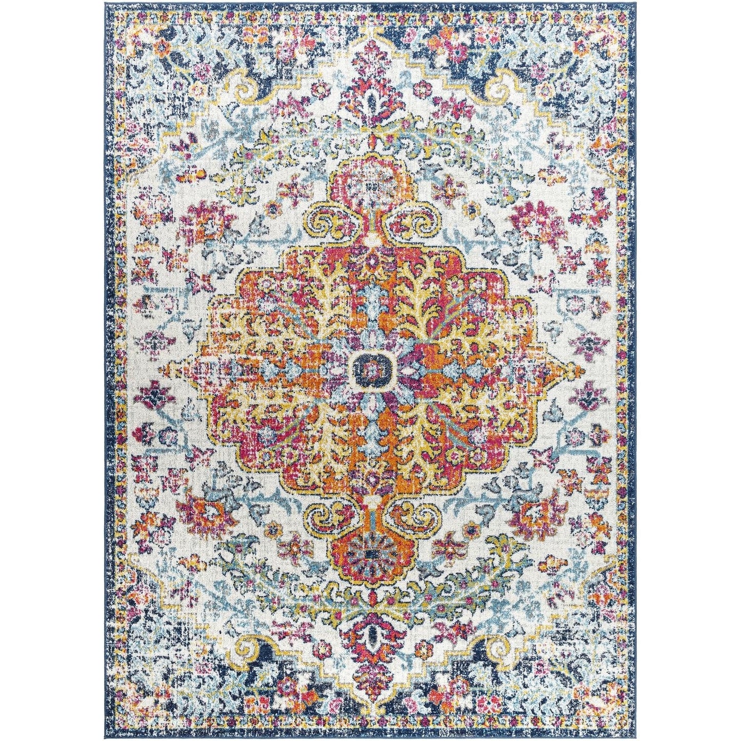 Livabliss Harput Updated Traditional Medallion Area Rug
