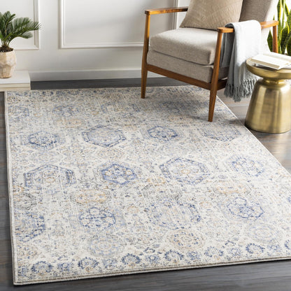 Livabliss Indigo Arts & Crafts Medallion Area Rug