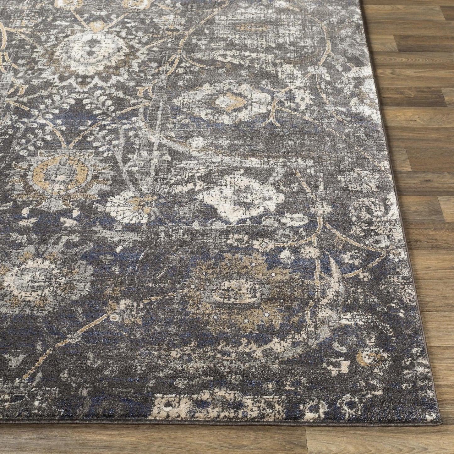 Livabliss Indigo Updated Traditional Medallion Area Rug