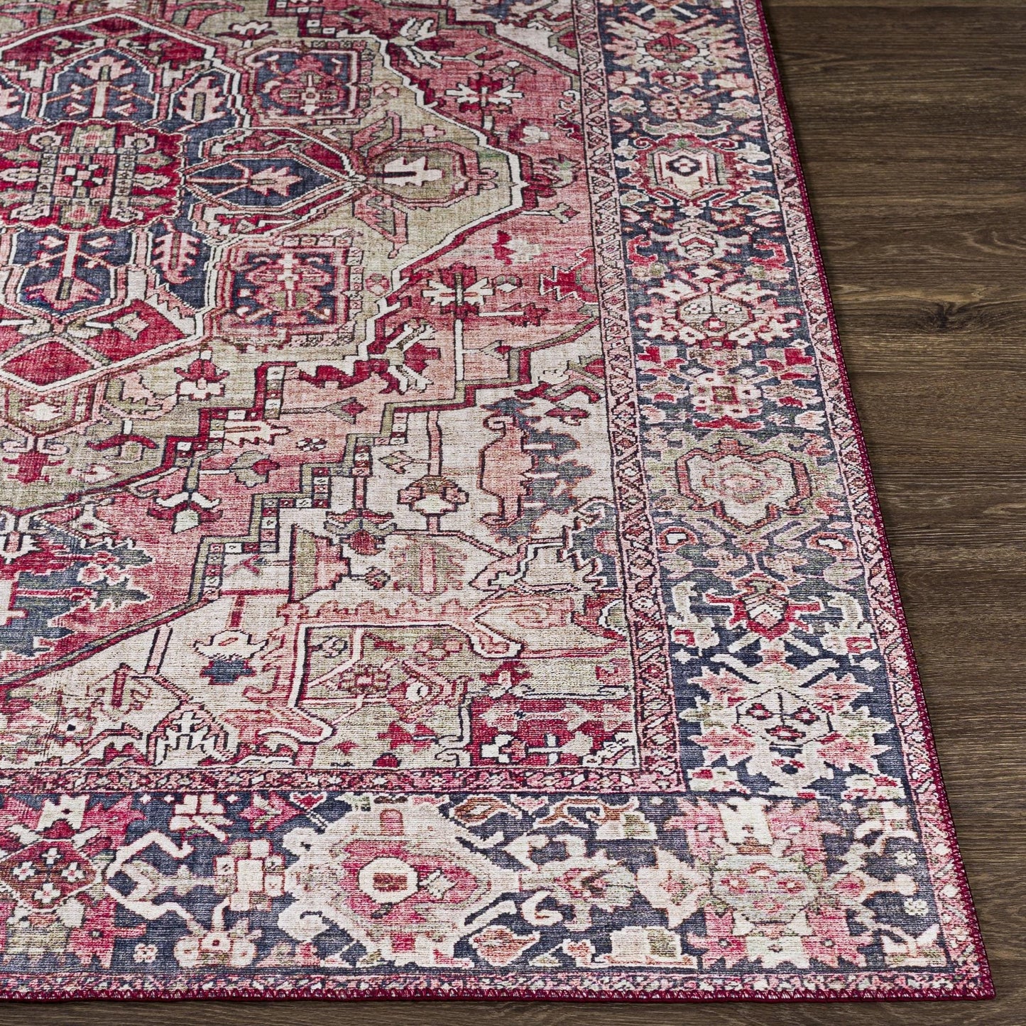 Livabliss Iris Updated Traditional Medallion Area Rug
