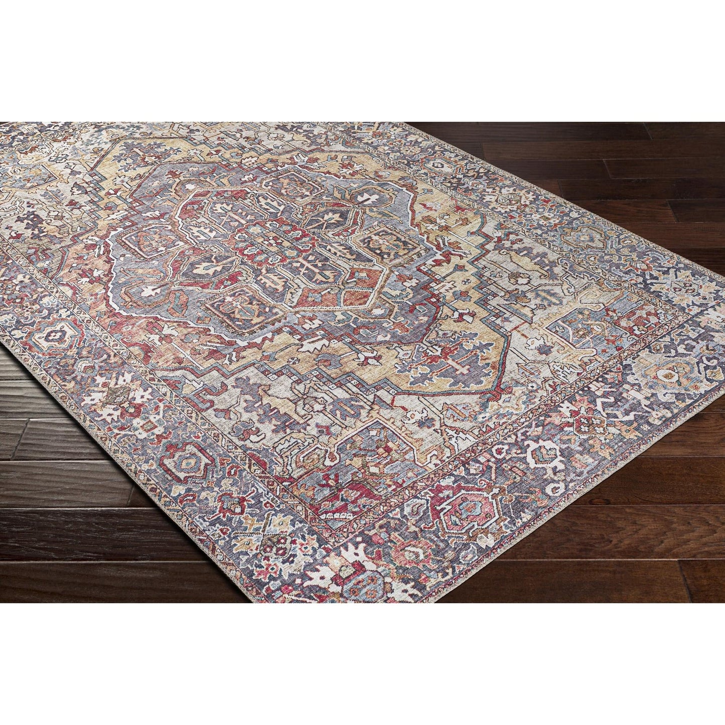 Livabliss Iris Updated Traditional Medallion Area Rug