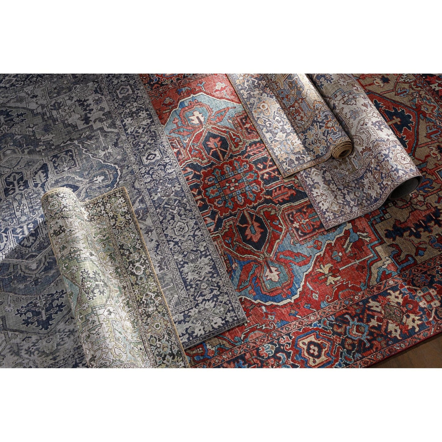 Livabliss Iris Updated Traditional Medallion Area Rug