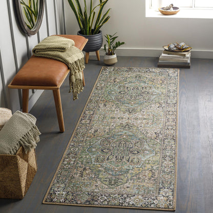 Livabliss Iris Updated Traditional Medallion Area Rug