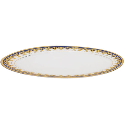 Service de table en porcelaine Lorren Home Trends, 57 pièces, avec accents dorés et bleus