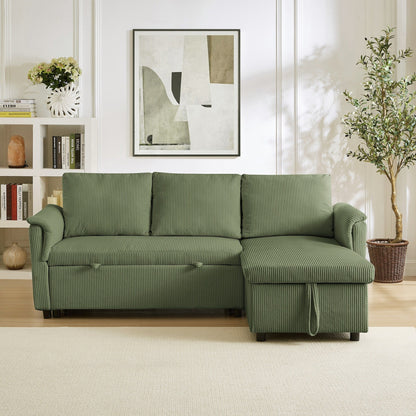 Canapé 2 places avec méridienne, canapé modulable convertible en forme de L avec rangement.