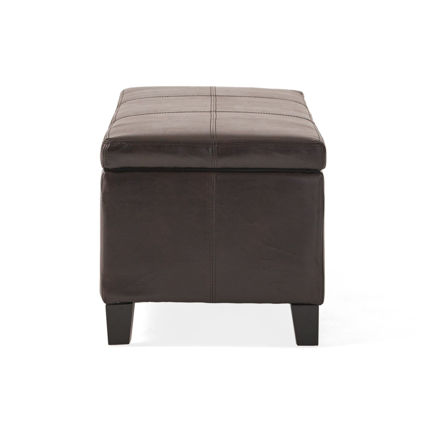 Banc de rangement Lucinda en simili cuir de Christopher Knight Home - 130,5 cm L x 44,5 cm l x 41,3 cm H