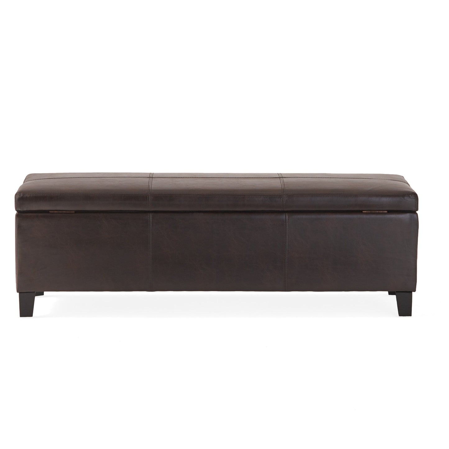 Banc de rangement Lucinda en simili cuir de Christopher Knight Home - 130,5 cm L x 44,5 cm l x 41,3 cm H