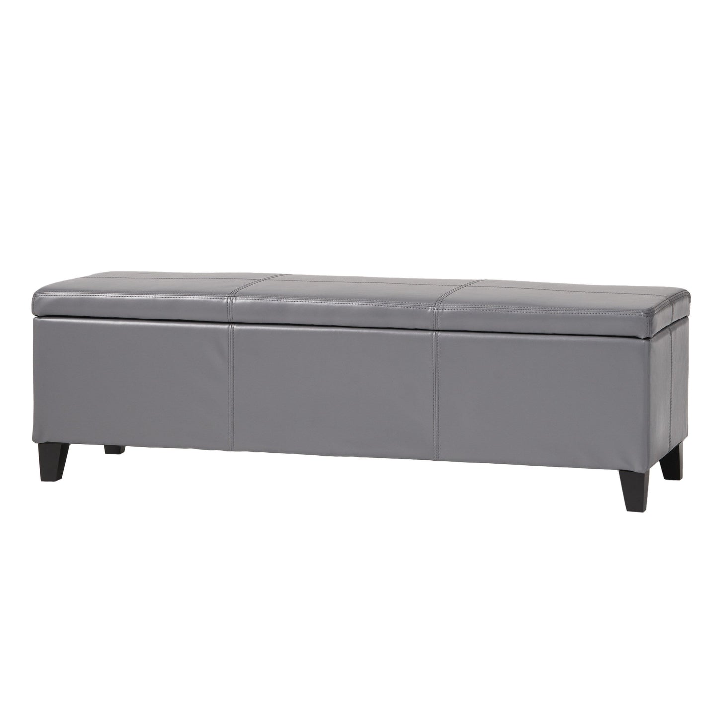 Banc de rangement Lucinda en simili cuir de Christopher Knight Home - 130,5 cm L x 44,5 cm l x 41,3 cm H