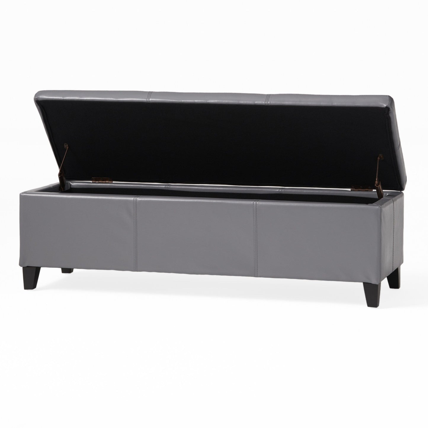 Banc de rangement Lucinda en simili cuir de Christopher Knight Home - 130,5 cm L x 44,5 cm l x 41,3 cm H