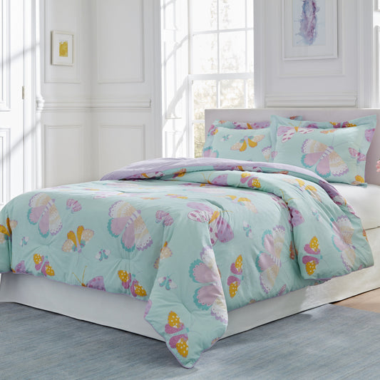 Lullaby Bedding Butterfly Fairy Cotton Luxury Comforter Set