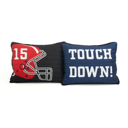 Lush Decor Drap de couette réversible pour enfant surdimensionné à motif de football américain