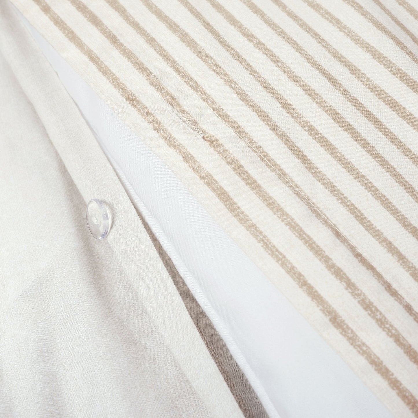 Lush Decor Farmhouse Stripe 3 Piece Duvet Cover Set