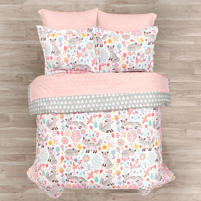 Drap-housse Lush Decor Pixie Fox avec édredon pour enfants "Retour à l'école"