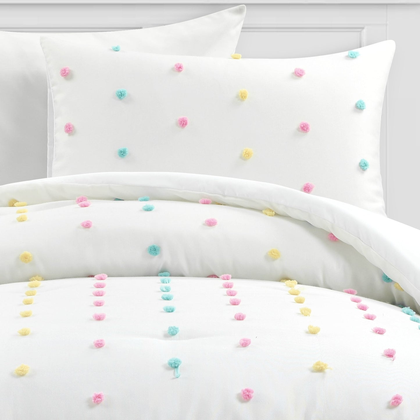 Lush Decor Rainbow Tufted Dot Comforter Set