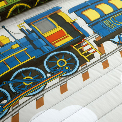 Lush Decor Steam Trains Quilt