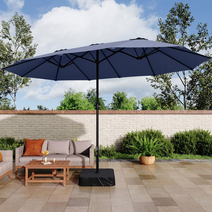 MAISON ARTS Parasol de terrasse extra large double face de 4,5 m avec socle inclus