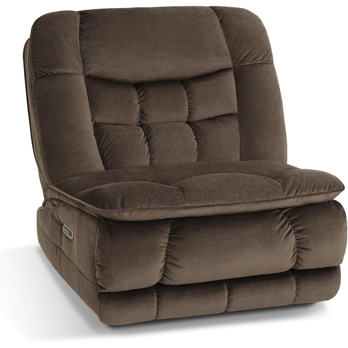 Fauteuil inclinable électrique à double moteur sans accoudoirs MCombo, modèle PR607, avec fonction basculante, idéal pour le salon, en tissu.