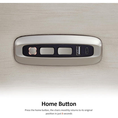 MCombo Zero Fauteuil inclinable électrique à dossier basculant avec appuie-tête réglable, parfait pour les petits espaces et les véhicules de loisirs, tissu ST257