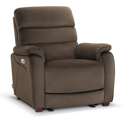 MCombo Zero Fauteuil inclinable électrique à dossier basculant avec appuie-tête réglable, parfait pour les petits espaces et les véhicules de loisirs, tissu ST257