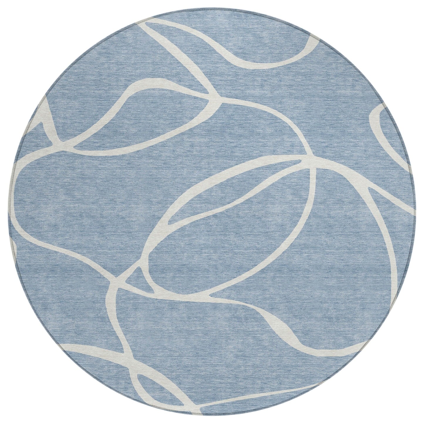 Machine Washable Indoor/ Outdoor Abstract Modern Chantille Rug