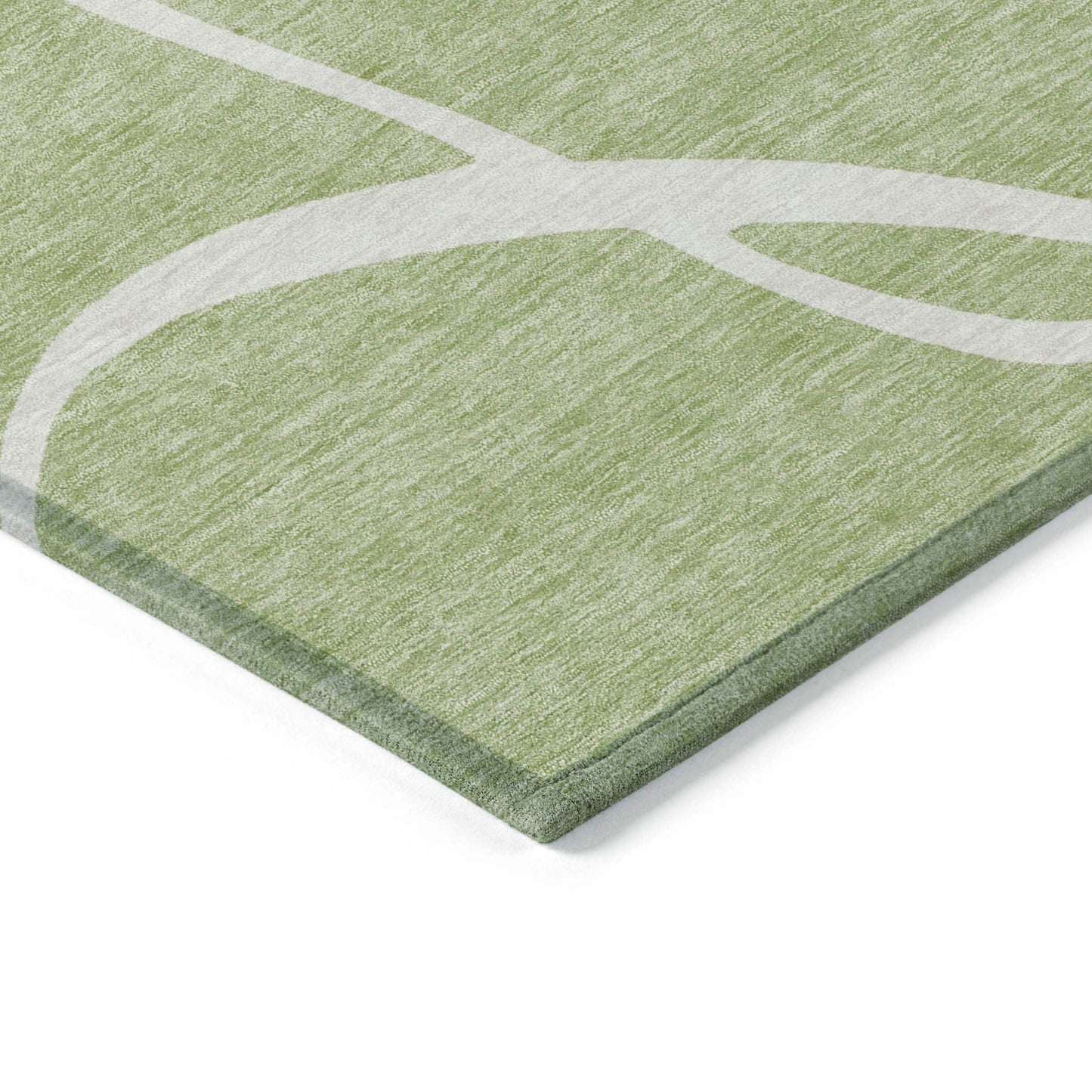 Machine Washable Indoor/ Outdoor Abstract Modern Chantille Rug