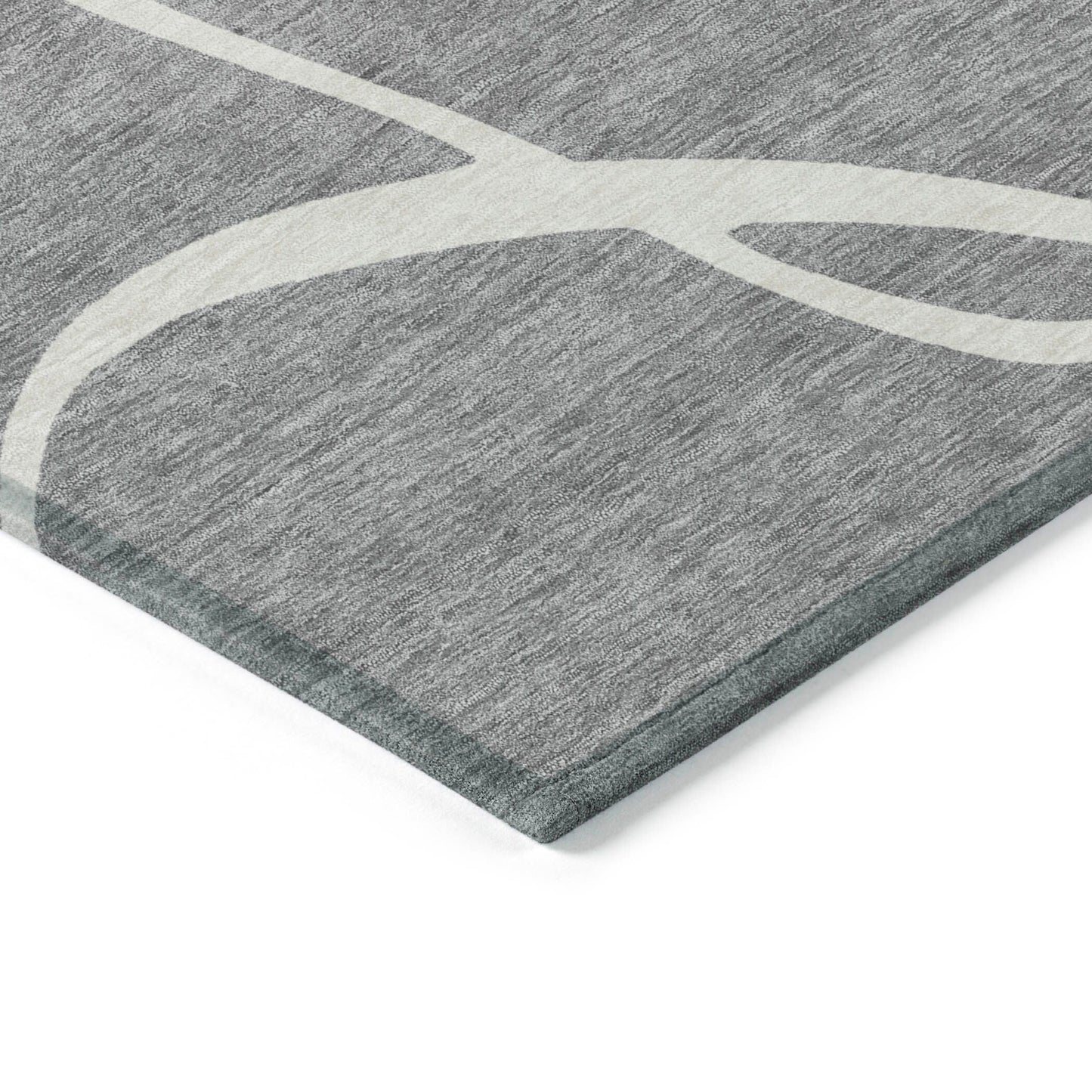 Machine Washable Indoor/ Outdoor Abstract Modern Chantille Rug