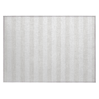 Machine Washable Indoor/ Outdoor Cabana Stripe Chantille Rug