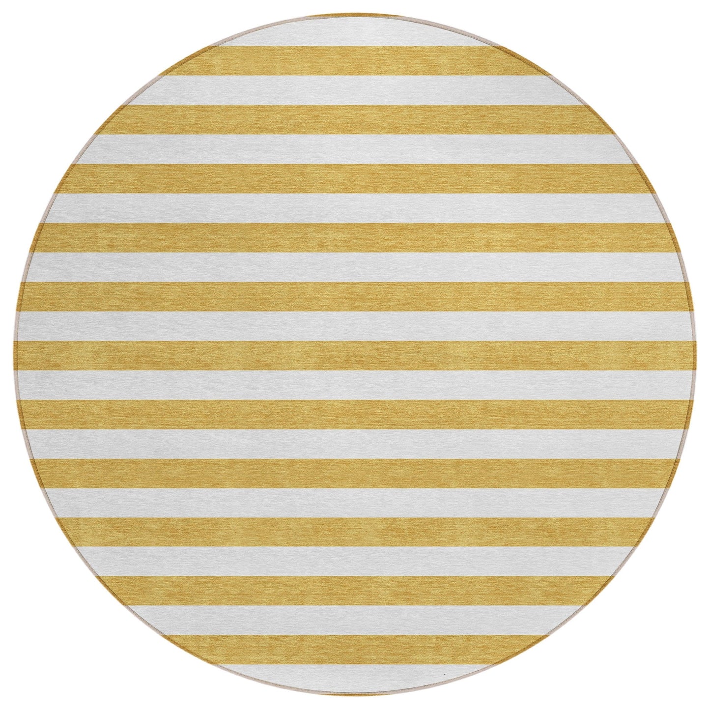 Machine Washable Indoor/ Outdoor Cabana Stripe Chantille Rug