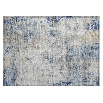 Machine Washable Indoor/ Outdoor Chantille Abstract Modern Rug