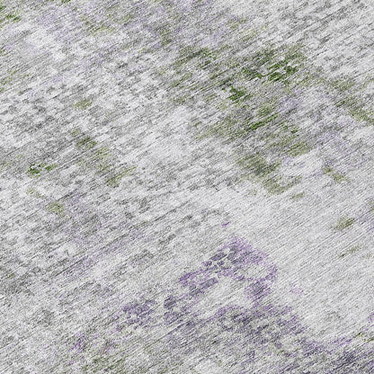 Machine Washable Indoor/ Outdoor Chantille Abstract Modern Rug