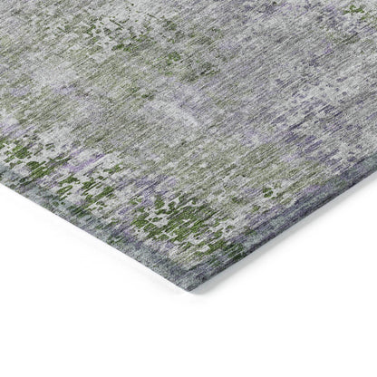 Machine Washable Indoor/ Outdoor Chantille Abstract Modern Rug