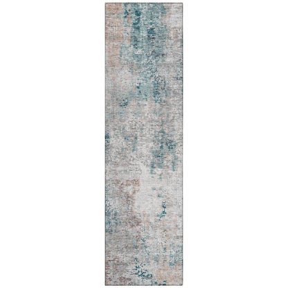Machine Washable Indoor/ Outdoor Chantille Abstract Modern Rug