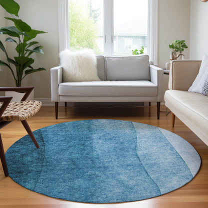 Machine Washable Indoor/ Outdoor Chantille Contemporary Ombre Rug