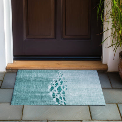Machine Washable Indoor/ Outdoor Chantille Modern Sea Life Rug