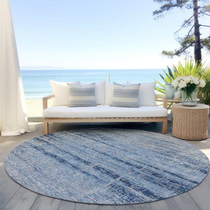 Machine Washable Indoor/ Outdoor Chantille Ombre Solid Rug