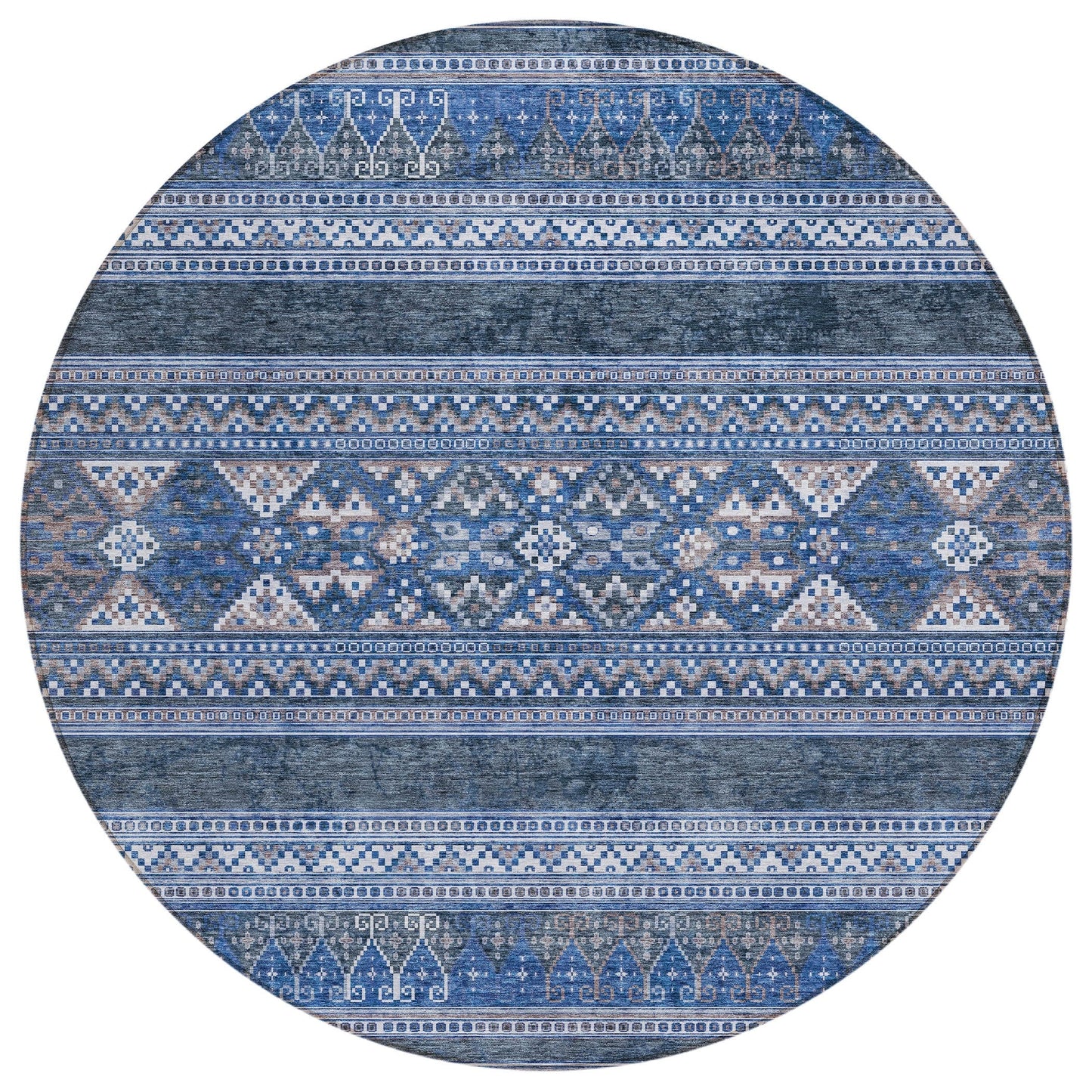 Machine Washable Indoor/ Outdoor Chantille Tribal Boho Rug