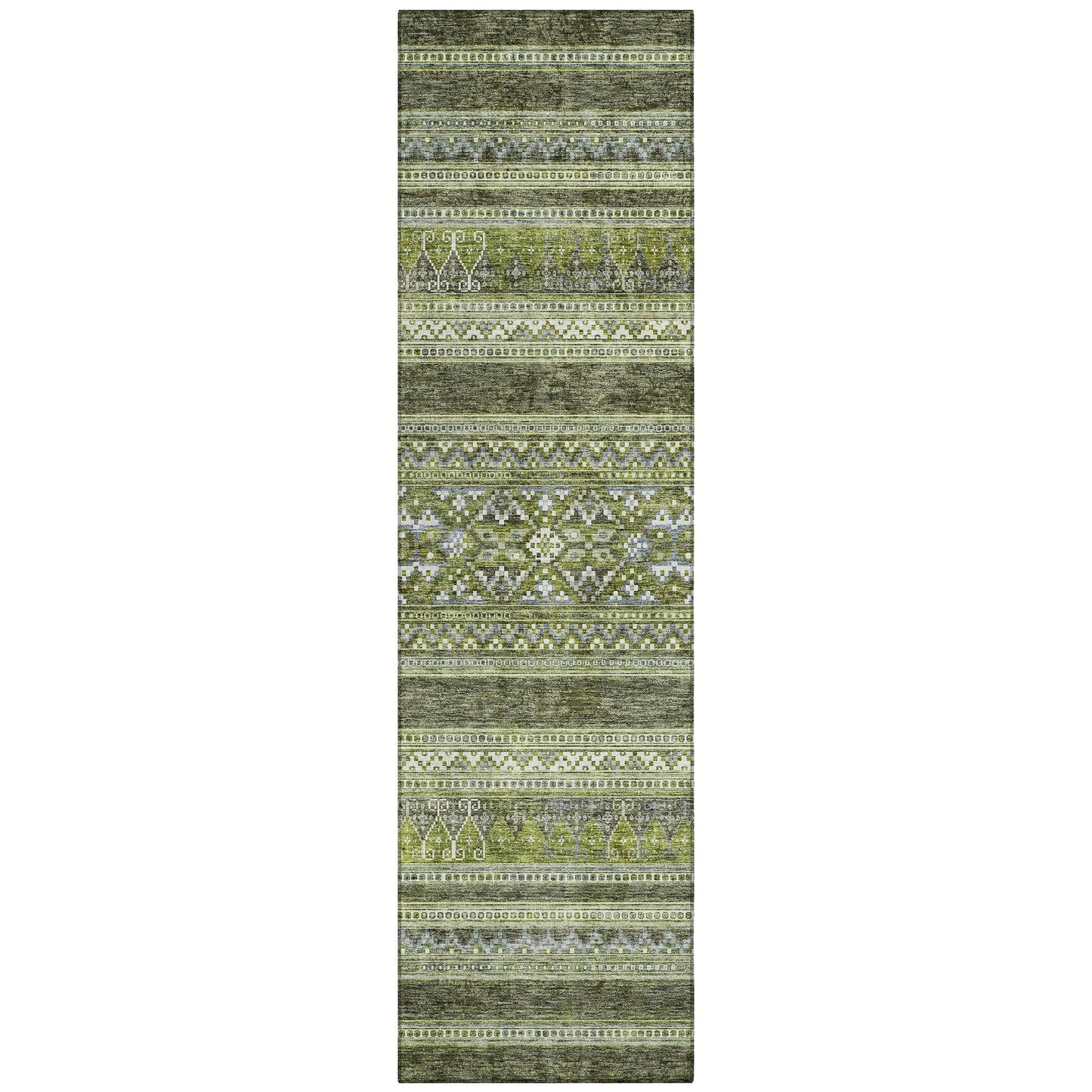 Machine Washable Indoor/ Outdoor Chantille Tribal Boho Rug