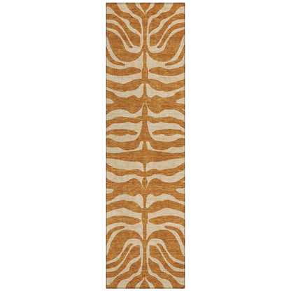 Machine Washable Indoor/ Outdoor Modern Animal Print Chantille Rug