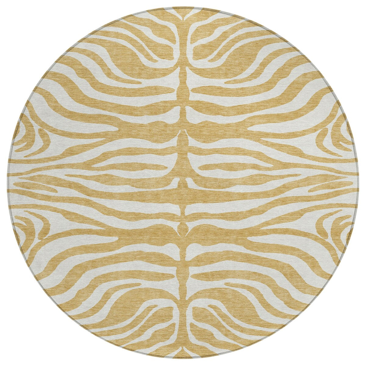 Machine Washable Indoor/ Outdoor Modern Animal Print Chantille Rug